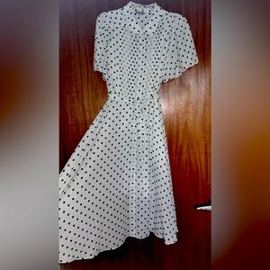 Nanette Lepore White Polka Dot Dress